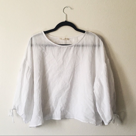 Grade & Gather Tops - 🥥🍑White Beach Cover-Up